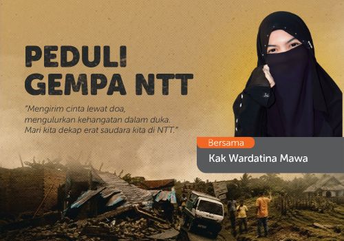 Peduli Gempa NTT Bersama Kak Wardatina Mawa