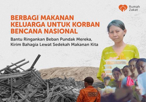 Berbagi Makanan Keluarga Untuk Penyintas Bencana Indonesia