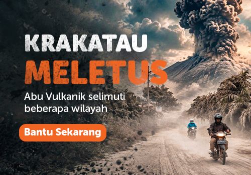 Bantu Penyintas Erupsi Gunung Anak Krakatau