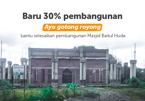 Bangun Masjid Baitul Huda Aceh